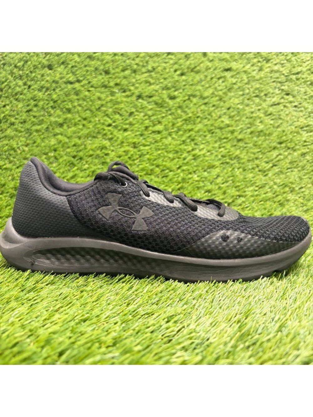 Under Armour Charged Pursuit 3 Mens Size 10.5 All Black Running Shoes Sneakers